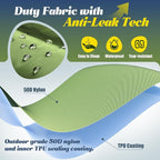 Double Sleeping Pad for Camping, 6" Extra-Thick 2 Person Camping Sleeping Pad with Pillow Built-in Foot Pump, Inflatable Sleeping Mat for Backpacking, Tent, Hiking Essentials Gear