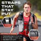 TakaFiTrail Running Hydration Vest Men - Breathable Trail Running Hydration Vest w/ 2 Water Bottles, Bladder Pouch, Ice Pack for Runners - Reflective Marathon Gear Jogging Backpack for Hiking