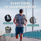 XBT Hydration Pack with 2L Water Bladder – Lightweight Running Vest for Men & Women – Adjustable, Breathable, Reflective Hydration Backpack for Hiking, Cycling, Trail Running,Marathon