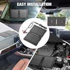 GRECELL 12V 25W Solar Battery Charger Maintainer, Portable Solar Panel Car Trickle Charger Waterproof 25 Watt Mono+ SAE Cables Kit for Truck Boat RV Motorcycle Truck Marine Vehicle Battery