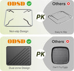 ODSD 2 Burner Camping Stove with Windshield, 20000 BTU Propane Camp Stove, Portable Folding Gas Stove, Camping Essentials Gears Includes Frying Pan, Coffee Stand & Carry Bag, Orange