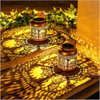 2 Pack Cow Solar Lanterns Outdoor Waterproof Hanging Solar Lights Cow Gifts for Women Men Mom Metal Decorative LED Outdoor Lanterns for Patio, Lawn, Landscape, Garden Decor, Yard Decorations