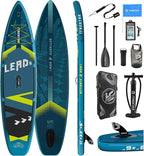 Lead 11‘ x 33" / 12’×35" Inflatable Stand Up Paddle Board - Premium SUP Board Kit - Ultra Stable Paddleboard for Adults & Youth - All Skill Levels - for Lakes, Oceans