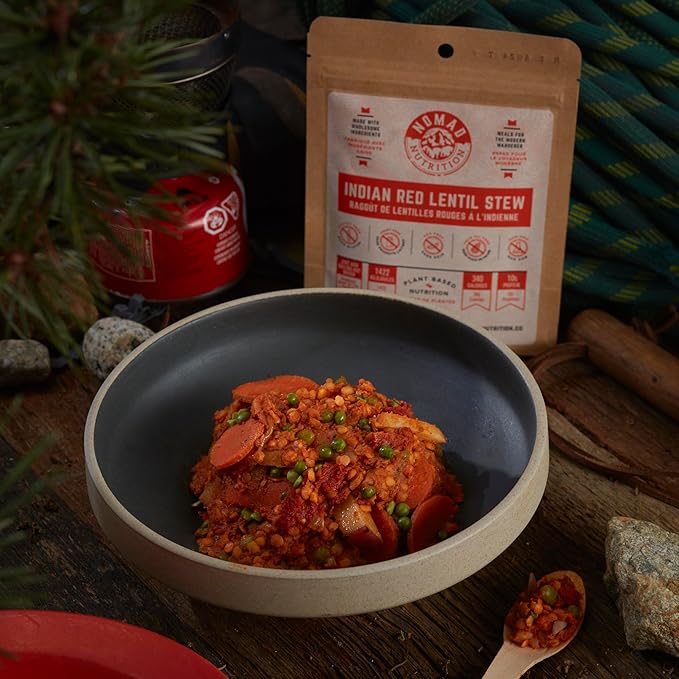 – Indian Red Lentil Stew | High Energy, All Natural Ingredients | Plant-Based & Non-GMO| Just Add Boiling Hot Water | 112g / 4oz (Pack of 1)