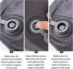 Inflatable Camping Pillow Ultralight Down Fill Inflatable Pillow for Neck Lumbar Support Compressible Compact Travel Pillow for Camping, Hiking, Backpacking, Office L