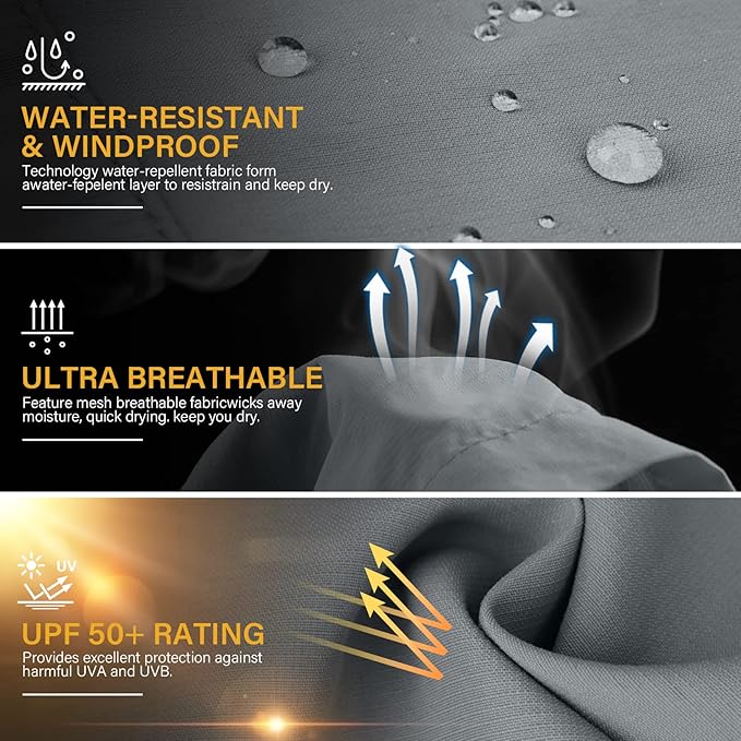 Womens Hiking Pants Quick Dry UPF 50 Lightweight Travel Golf Cargo Safari Pants Zipper Pockets