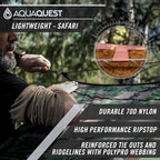 AquaQuest Safari Tarp – Lightweight Waterproof (5,000mm) Seam-Taped Ripstop Rain Fly for Backpacking, Thru-Hiking & Hammock Camping