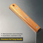 Stainless Steel Metal Spatula Set For Griddle, Grill Spatula Scraper for BBQ/Flat Top Grill- Full Tang Handle -Thicked Blade- Beveled Edges, Great Griddle Accessories for Pancake/Smash Burgers