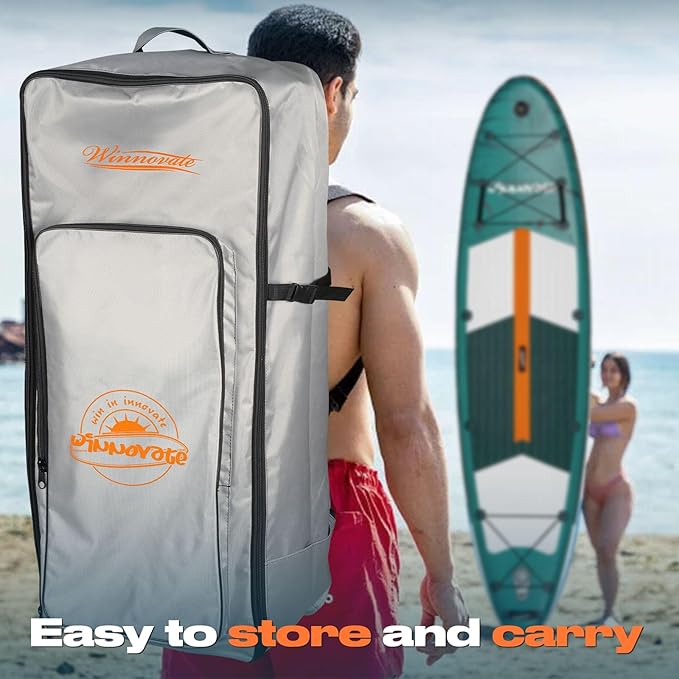 11'6"x35"x6" Wood Grain Stand Up Paddle Board Inflatable, Portable SUP Paddleboard with Complete Accessories, Camera Mount and 10L Dry Bag,Extra Wide Blow Up Paddle Board for Adults Youth Family