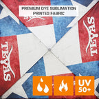 EAGLE PEAK 10x10 Slant Leg Pop-up Canopy Tent Easy One Person Setup Instant Outdoor Beach Canopy Folding Portable Sports Shelter 10x10 Base 8x8 Top (Texas Pride)