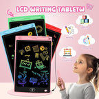 12 Pack LCD Writing Tablet for Kids - Erasable and Reusable Toddler Doodle Board in 8.5 inch, Ideal Drawing Pad for Learning Toy for Ages 3-8, Gift for Girls Boys