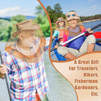 Hestya 2 Pack Mosquito Head Mesh Net Midge Insects Bugs Head Face Net Protecting for Outdoor Hiking Camping Climbing Walking(Khaki)