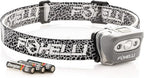 Foxelli LED Headlamp Flashlight for Adults & Kids, Running, Camping, Hiking Head Lamp with White & Red Light, Comfortable Headband, Lightweight & Waterproof, 3 AAA Batteries