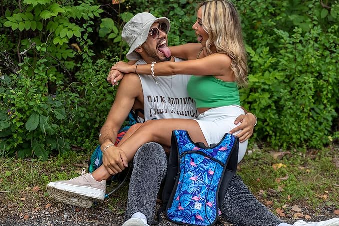 Vibe Festival Gear Hydration Pack Backpack with 2L Water Bladder for Women, Men, Teens, Kids - Hydropack Hydro Sports, Outdoor, Running, Camping, Hiking, Festivals, Raves