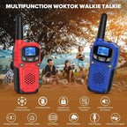Walkie Talkies for Adults- WokTok Long Range 2 Way Radio for Camping Hiking Hand Held Hiking Accessories Camping Gear Xmas Birthday Gift for Kids,SOS Siren,NOAA Weather Alert,4 Radios