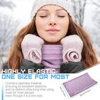 Winter Neck Gaiter Warmer, Soft Fleece Face Mask Scarf for Cold Weather Skiing Cycling Outdoor Sports