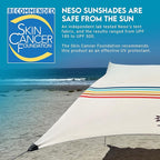 Neso Gigante - Portable Beach Tent - Ideal to Enjoy with Family and Friends - UPF 50+, Water-Resistant, and Lightweight - Rainbow, 11' x 11'