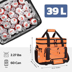 Maelstrom Collapsible Soft Cooler Bag, 24/30/60/75 Cans Beach Cooler, Ice Chest, Leakproof & Portable for Beach, Camping, Road Trips & Grocery Shopping