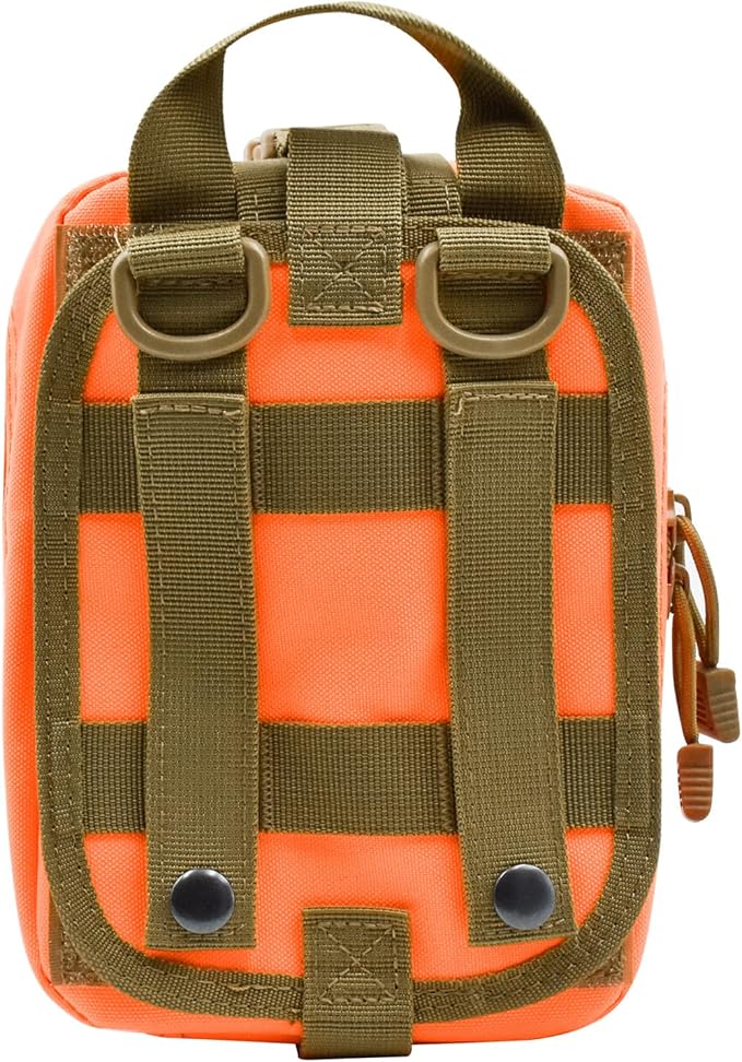 Gogoku First Aid Pouch 1000D Nylon Tactical Molle Tear Away Medical Pouch Empty Utility Pouch for Outdoor Activities Medical Supplies Camping Hiking Travel,Bag Only