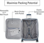 Samsonite UpLIFT Lightweight Softside Carry-On Luggage with Spinner Wheels - Expandable - Airline-Approved, Polyester Soft Suitcase for Ultra Light Travel - Elemental Blue