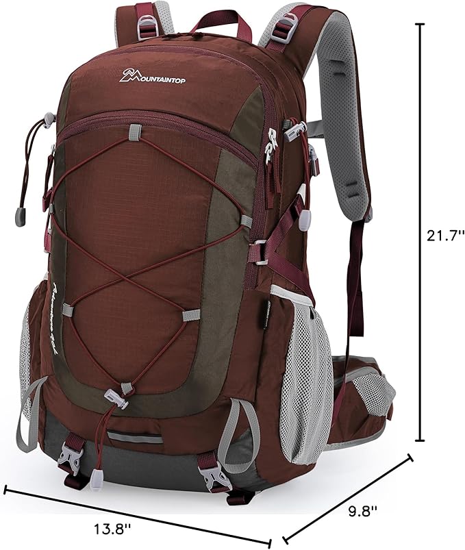 MOUNTAINTOP Hiking Backpack,Lightweight Travel Backpack for Men Women Outdoor Backpacking, Camping