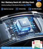 TORRAS 2025 COOLiFY 2S Neck Fan, 3 Model, 3-28H Extended Battery Life, Neck Fans that Blow Cold Air, Neck Air Conditioner, Cooling Neck Fan for Work,Hiking,Travel. Gifts for Dad Husband Father, Black