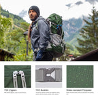 MOUNTAINTOP 70L Internal Frame Backpack Camping Backpacking Hiking Backpack for Men Women with Rain Cover