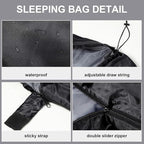 Tudomro 2 Pcs Camping Sleeping Bag for Adults, Lightweight Packable Waterproof Camping Gear Equipment to Keep Warm for Spring Summer Fall Indoor Outdoor Backpacking Hiking Travel