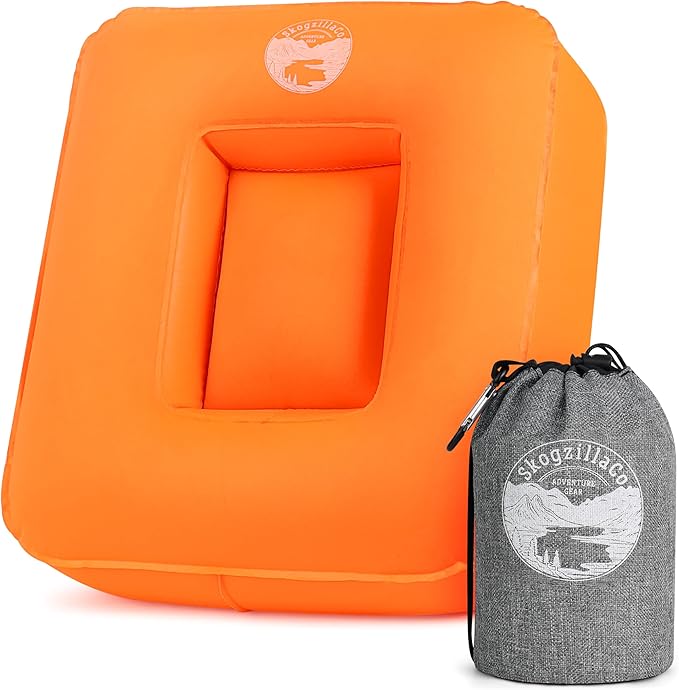 TrailNeck 1.0 camping pillow-Compact, portable, packable, camping essentials, outdoor gear, hiking, backpacking, deployments, beach, car, plane travel pillow. Firm pillows for multi-position sleepers.