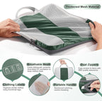 10 Set Compression Packing Cubes for Travel Essentials,Compressible Expandable Packing Cubes for Suitcase,OlarHike Luggage Organizer Bags for Travel,Handy Helper for Organizing Clothes(Dark Green)