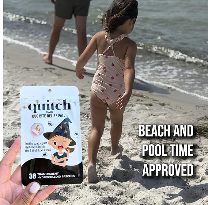 quitch Mosquito Bite Relief Magic Theme Patches, Bug Bite Anti Itch Cream Alternative for Kids and Baby, Insect Bite Relief, After Bite Relief, Travel Essential for Summer Camp, Cruise and Outdoors
