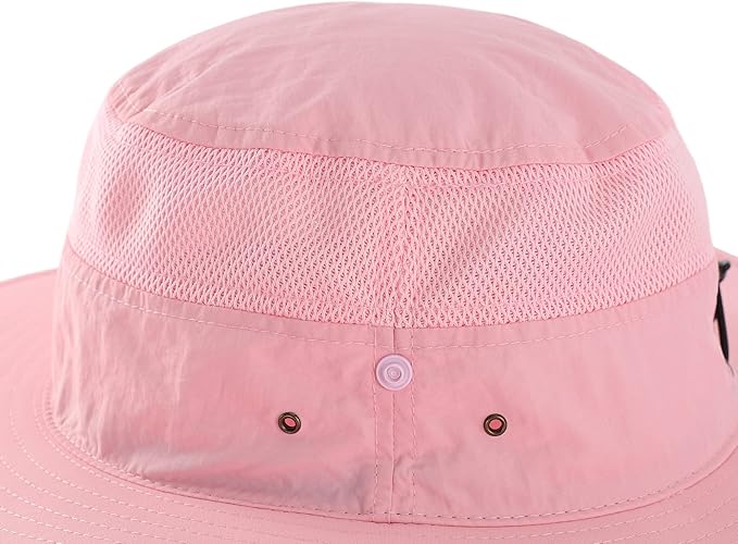 Connectyle Wide Brim Sun Hat for Men Breathable Cowboy Boonie Hat UPF 50+ Sun Protection Bucket Hat for Fishing Hiking