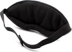 Dream Essentials Opulence Micro Plush Sleep Mask with Earplugs and Pocket in Front of mask - Black Velvet