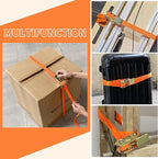 Camping Hammock for Outside with Insect-Proof Net (Orange, Staps*2)