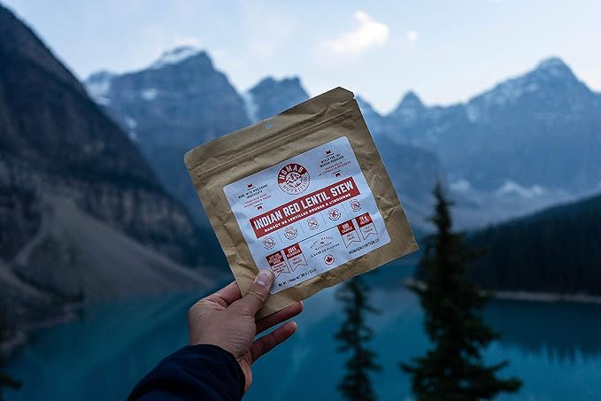 – Indian Red Lentil Stew | High Energy, All Natural Ingredients | Plant-Based & Non-GMO| Just Add Boiling Hot Water | 112g / 4oz (Pack of 1)