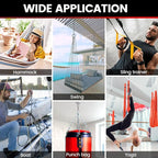 sprookber 304 Stainless Steel Pad Eye Snap Hooks, M5 Heavy Duty Ceiling Hooks, 500 lb Capacity Hammock Swing Hanging kit, Plant Hangers, Marine Hardware Staple Hook Loop with Screws, Set of 8