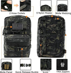 Tactical Mini Molle Hydration Pack,Molle Hydration Carrier with US Flag Water Resistant,Hydropack for Tactical Vest Backpack