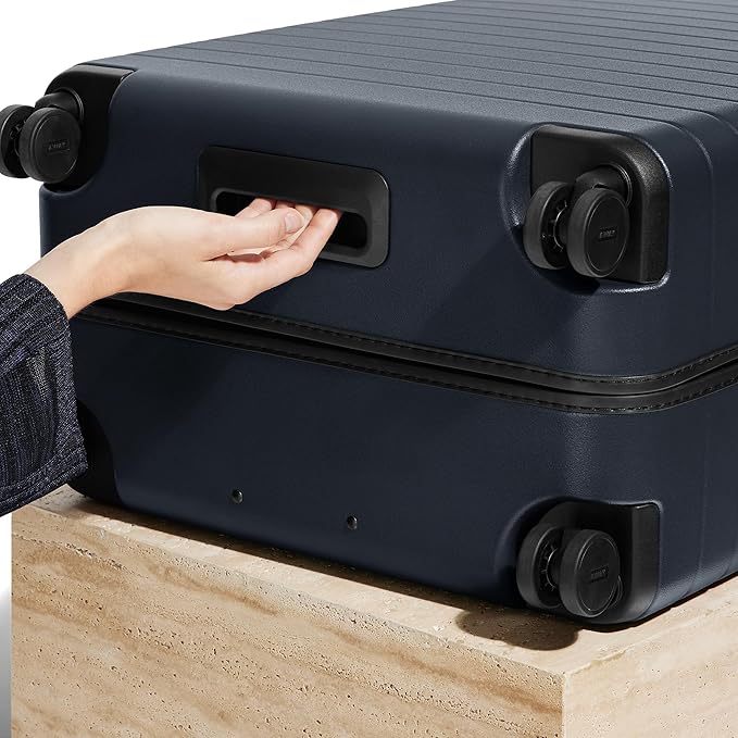 Away Large Checked Luggage, 29 Inch Hardside Suitcase with Spinner Wheels, Lightweight & Durable, TSA Lock, Navy Blue