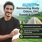 Camping Essentials - Body Wipes for Camping Adults Bathing No Rinse - 50 XL Deodorant Bathing Shower Wipes For Men Women - Disposable Washcloths & Personal Cleansing - Travel, Workout