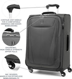 Travelpro Maxlite 5 Softside Expandable Luggage with 4 Spinner Wheels, Lightweight Suitcase, Men and Women, Shadow Grey, 3-Piece Set (21/25/29)