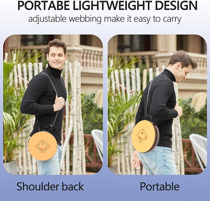 ALEVMOOM Upgraded XXL Telescoping Stool with Cushion,Taller 50cm Wider 30cm Collapsible More Sturdy Capacity 1000Lbs,Portable Camping Adjustable Stool for Garden Fishing Hiking Mountain BBQ (Fire)