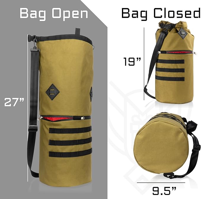 Xtreme Sight Line ~ AQUA RT Faraday Dry Bag~ Water-Proof Faraday Dry Bag for Laptops, Tablets, and Mid-Size Electronics ~ Tracking/Hacking Defense ~ Coyote Brown