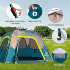 CAMEL CROWN Instant Tents for Camping 4-6 Person Tent Waterproof Easy Setup Sets Up in 60 Seconds Backpacking Tents with Carry Bag for Outdoor Hiking