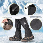 Gaiters for Hiking – Waterproof and Breathable Leg Gaiters for Women and Men Boots, Adjustable Lightweight Shoes Gaiters for Hunting, Hiking, Mountaineering, Snow Gaiters for Hiking Boots