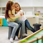 New Improved Quality Plastic Collapsible Stool - Durable, Foldable, Adjustable Collapsible Seat for Outdoors, Camping, Home - Strong, Safe, Compact Portable - Versatile Telescopic Stool, Easy to Use