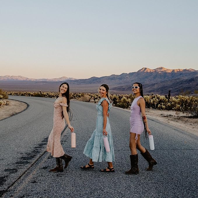 BOTTLE BOTTLE Insulated Water Bottle 24oz with Straw Lid and Handle for Sports Travel Gym Stainless Steel Water Bottles Double-Wall Vacuum Metal Leak Proof BPA-Free