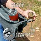 Timber Ridge Double Camping Chair, Heavy Duty Outdoor Folding Camp Couch, Loveseat Camping Chairs Perfect for Campsites, Patio/Lawn, Soccer Games or Other Youth Sports, Supports 600 lbs