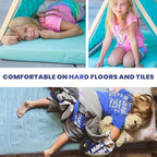 Hazli Matrix Comfort-Cell Memory Foam Camping Mattress Pad - Portable Foam Sleeping Pad for Camping - Roll up Sleeping Mat for Adults - Floor Mattress Guest Floor Bed for Sleepover, Car SUV Cot