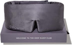 DROWSY Silk Sleep Mask. Face-Hugging, Padded Silk Cocoon for Luxury Sleep in Total Darkness. (Moonlight Shadow)
