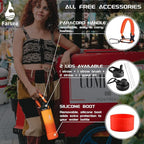 Farsea Insulated Water Bottle With Paracord Handle, Protective Boot and 2 Lids (Straw Lid & Spout Lid), Stainless Steel Water Bottle Wide Mouth, Double Wall Sweat-Proof BPA-Free, 18 oz